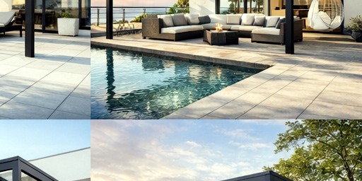 Luxury glass pergola with modern steel frame - image 4